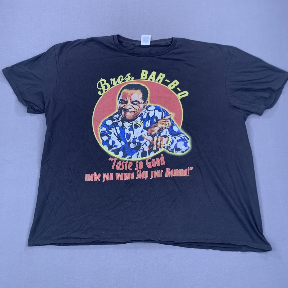 Bros Bar-B-Q Friday Shirt Mens 3XL Comedy John Witherspoon Slap Your Momma Black